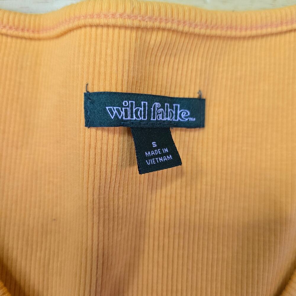 Y2k Style Wild Fable Crop Top Orange Size S - Picture 3 of 9